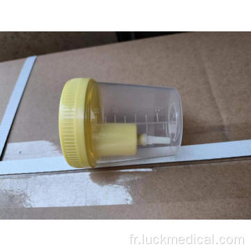 Tasse d&#39;urine de récipient d&#39;échantillon d&#39;urine 120 ml